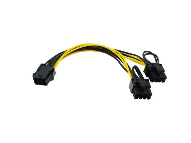 PCIe 6-pin to Dual 8-pin Power Adapter Cable: $26.94 PCIe 6-pin to Dual 8-pin Power Adapter Cable: $26.94