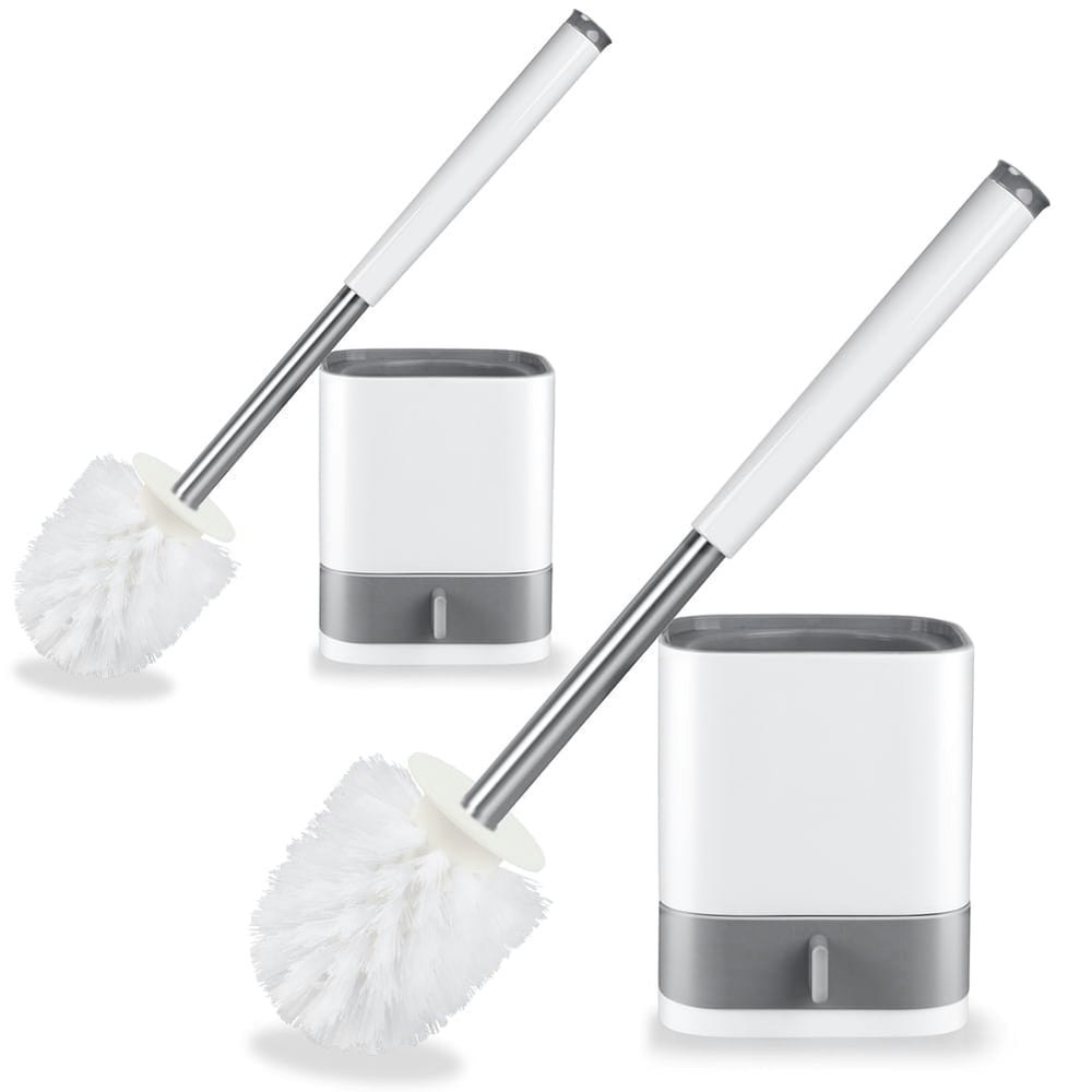 Bcooss Toilet Bowl Brush and Caddy Set 2-Pack: $16.09