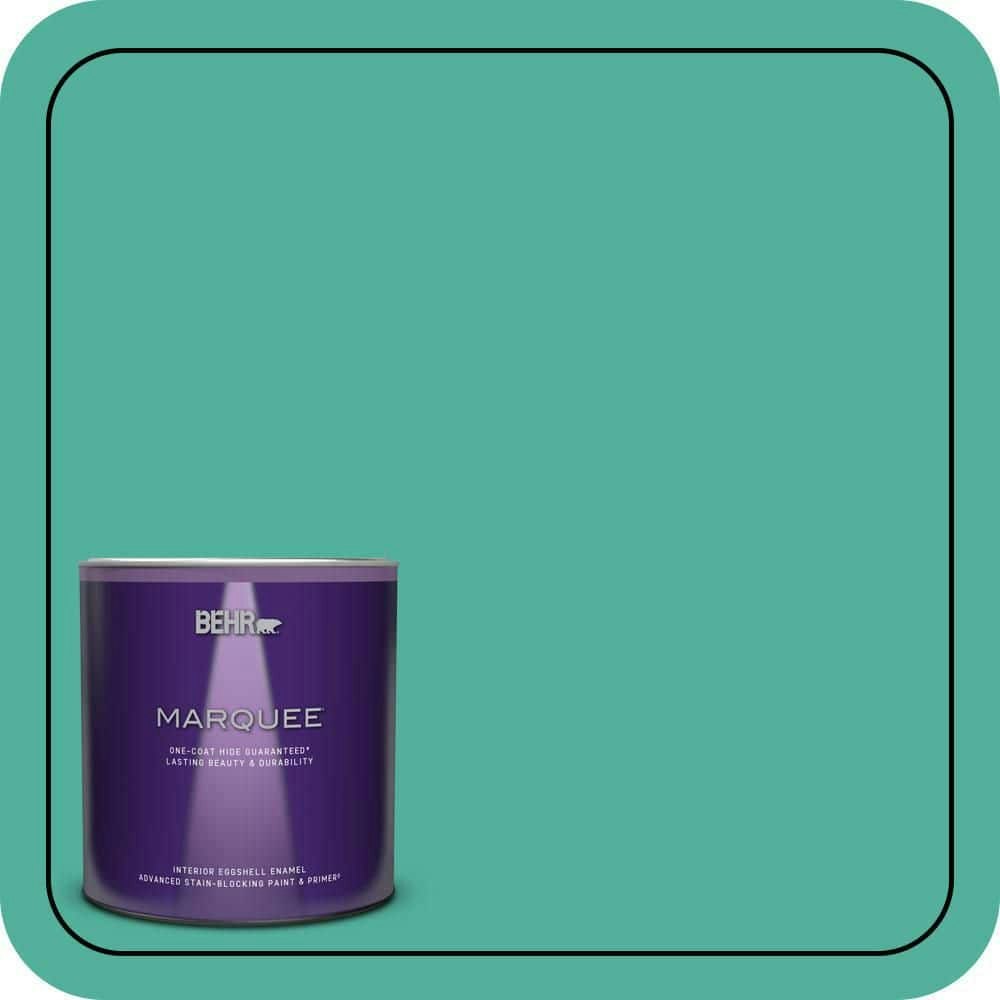 Behr Premium Plus Water Park Eggshell Interior Paint and Primer 1-Quart: $27.98 Behr Premium Plus Water Park Eggshell Interior Paint and Primer 1-Quart: $27.98