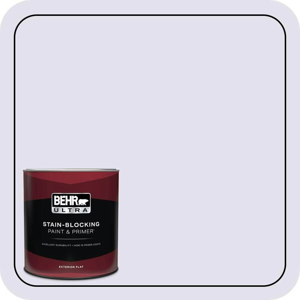 Behr Soft Iris Flat Exterior Paint & Primer 1-Quart Can: $28.98 Behr Soft Iris Flat Exterior Paint & Primer 1-Quart Can: $28.98