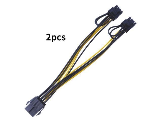 PCI-E 8-Pin Female to Dual 8-Pin Male GPU Power Extension Cable 2-Pack: $12.99 PCI-E 8-Pin Female to Dual 8-Pin Male GPU Power Extension Cable 2-Pack: $12.99