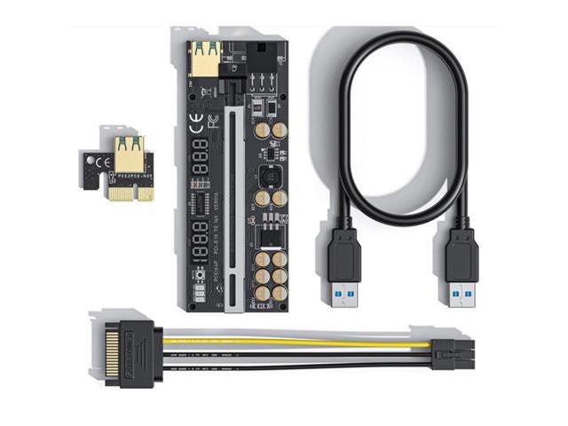 PCI-E 1X to 16X Graphics Card Extension Adapter Cable: $28.99 PCI-E 1X to 16X Graphics Card Extension Adapter Cable: $28.99