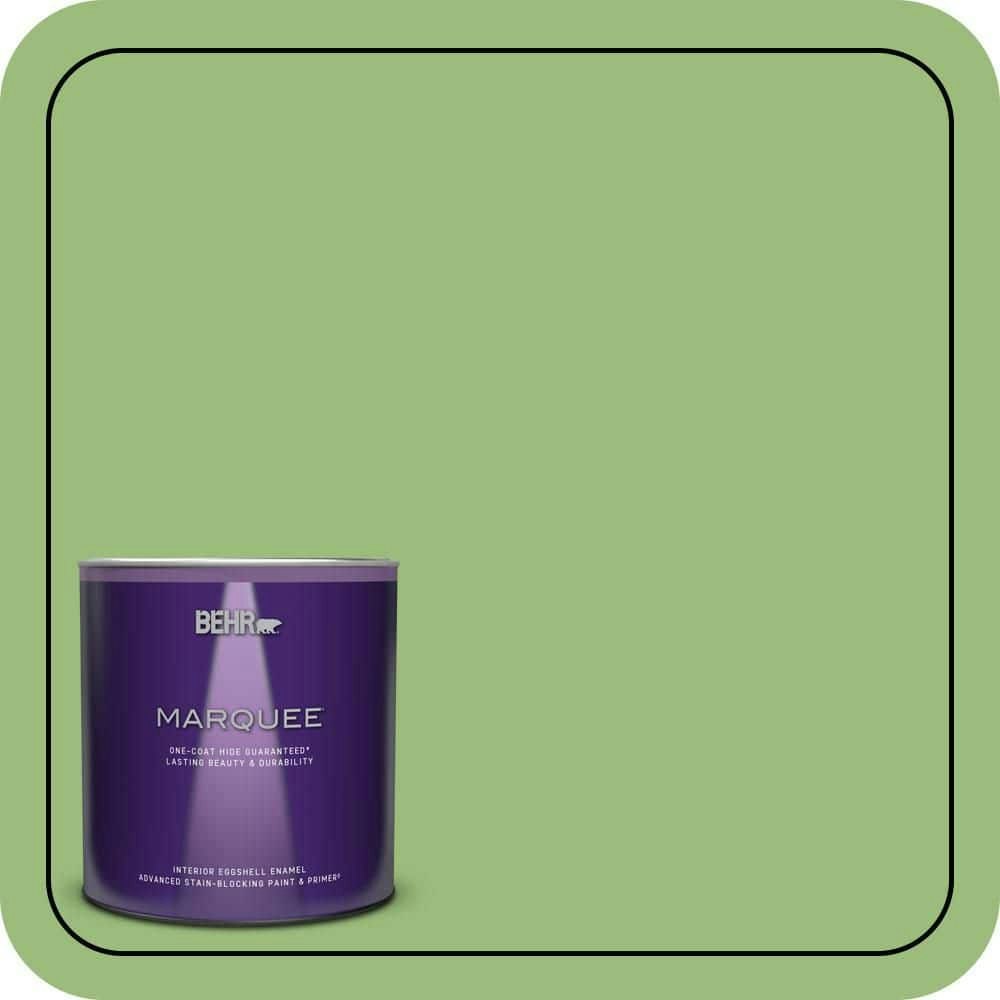 Behr Premium Plus Gleeful Eggshell Interior Paint and Primer 1-Quart: $27.98 Behr Premium Plus Gleeful Eggshell Interior Paint and Primer 1-Quart: $27.98
