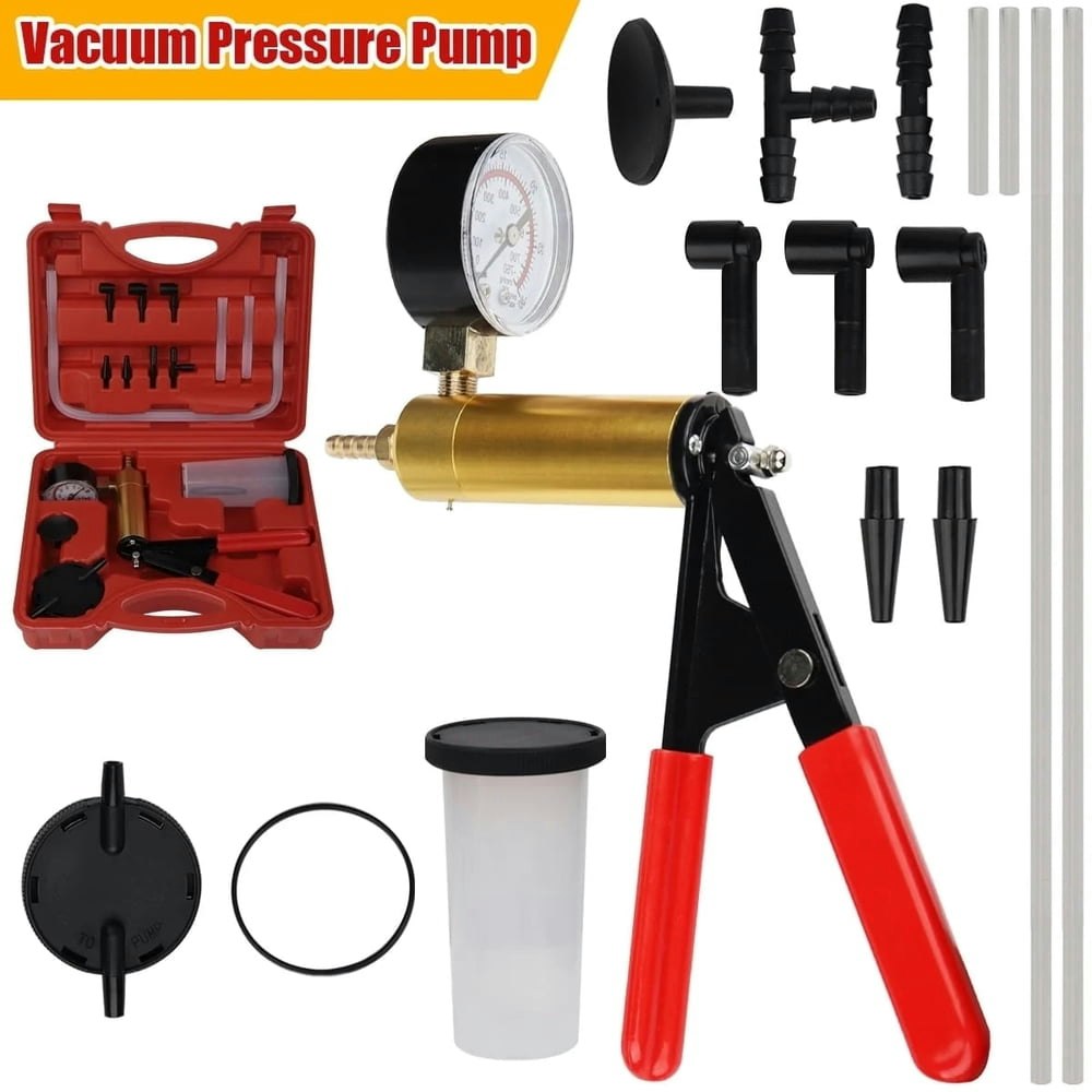 Car Brake Fluid Bleeder Vacuum Pump Tester Kit: $22.89