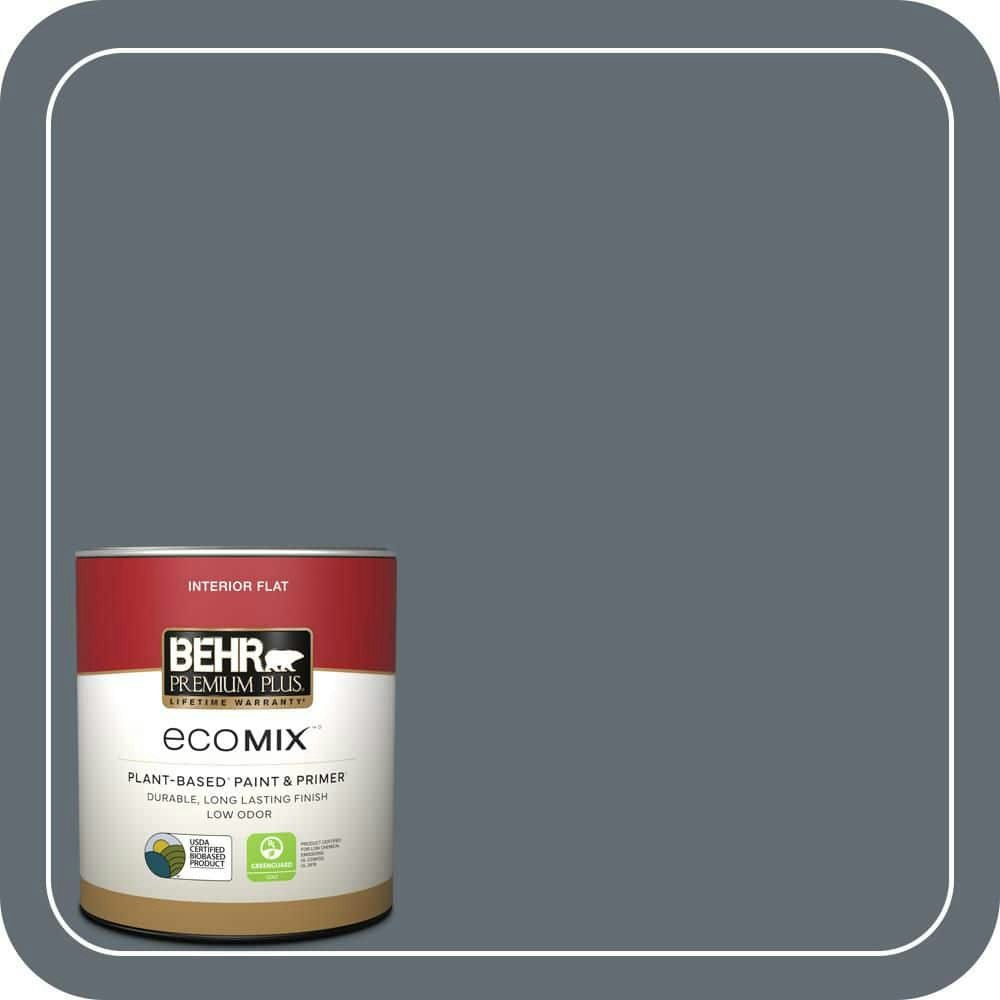 Behr Summer Storm Flat Plant-Based Interior Paint and Primer 1-Quart: $19.48 Behr Summer Storm Flat Plant-Based Interior Paint and Primer 1-Quart: $19.48