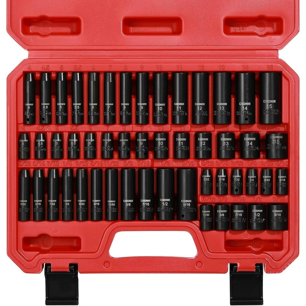 Casoman 1/4-inch Drive 50-Piece Master Impact Socket Set: $29.97