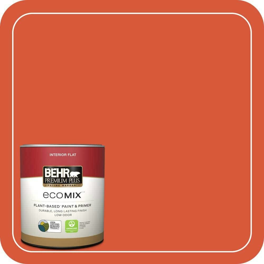 Home Decorators 1-Quart Mod Orange Flat Plant-Based Interior Paint and Primer: $19.48 Home Decorators 1-Quart Mod Orange Flat Plant-Based Interior Paint and Primer: $19.48