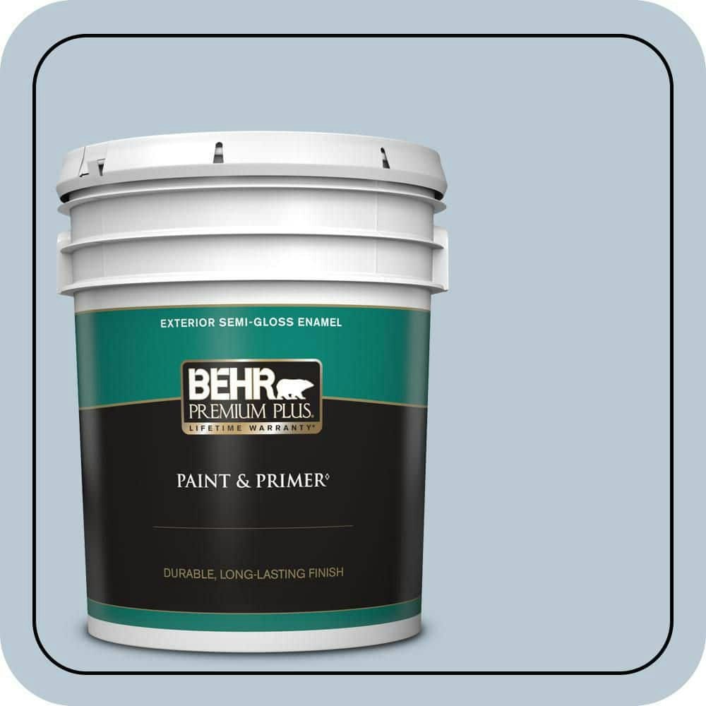 Behr Journeys End Semi-Gloss Exterior Paint & Primer 5-Gallon: $235