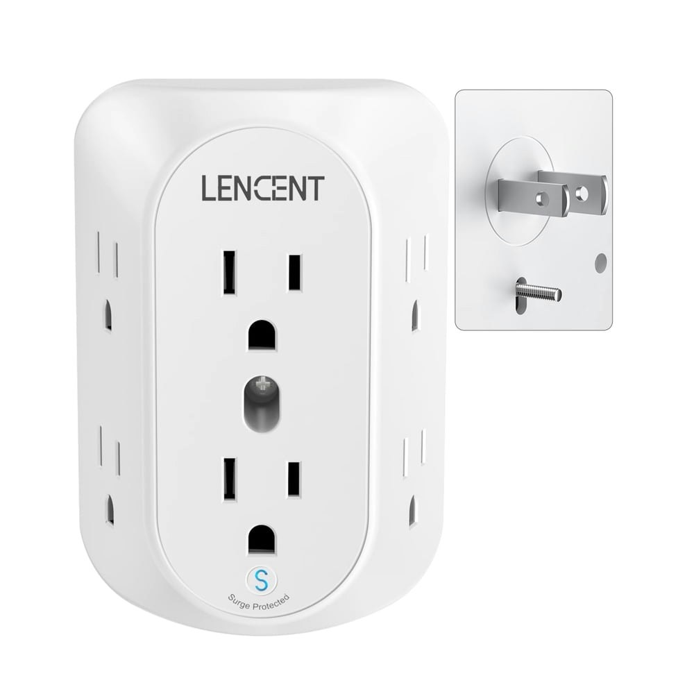 Lencent 2-Prong to 3-Prong Surge Protector Power Strip: $14.99 Lencent 2-Prong to 3-Prong Surge Protector Power Strip: $14.99