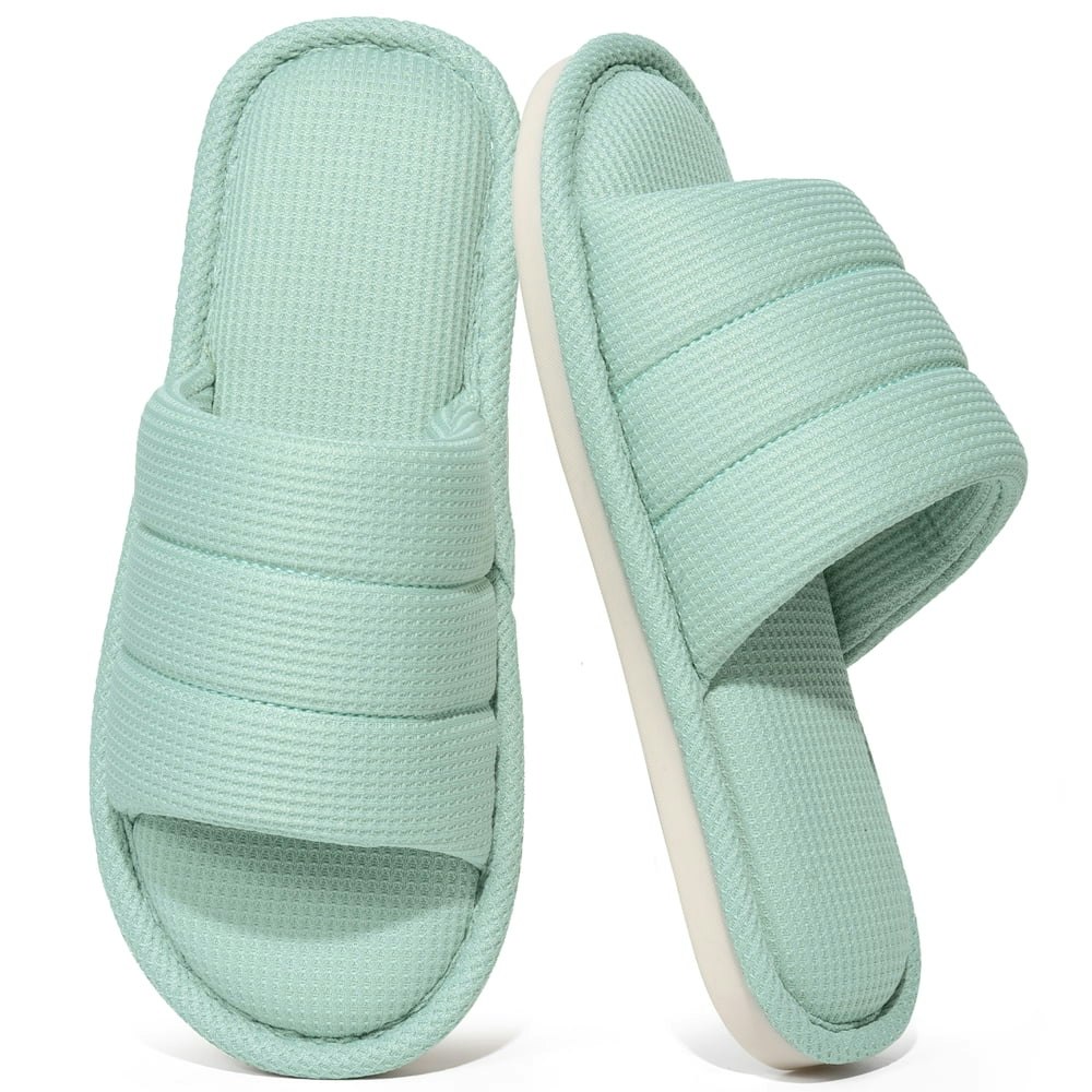 Ecetana Women's Open Toe Memory Foam Slippers: $9.99 Ecetana Women's Open Toe Memory Foam Slippers: $9.99