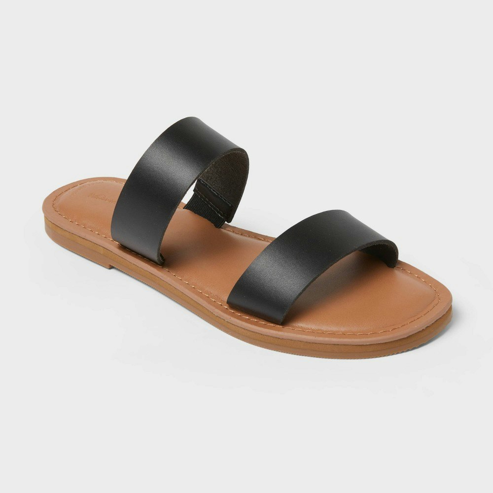 Universal Thread Women's Wide Width Freya Footbed Sandals: $25 Universal Thread Women's Wide Width Freya Footbed Sandals: $25