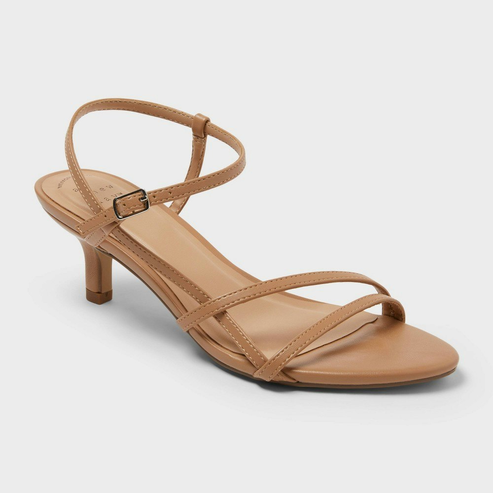A New Day Women’s Stella Almond Toe Strappy Heels: $35