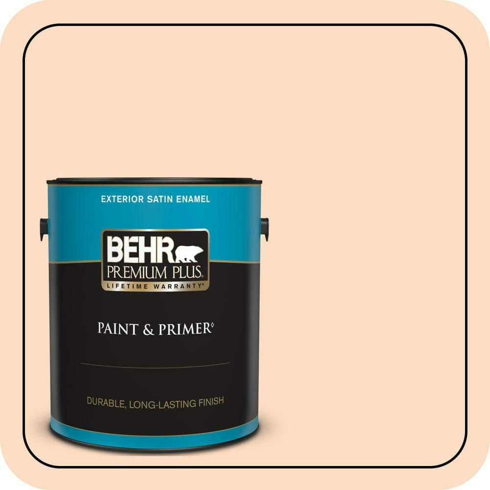 Behr Salmon Creek Satin Enamel Exterior Paint & Primer 1-Gallon: $49.98 Behr Salmon Creek Satin Enamel Exterior Paint & Primer 1-Gallon: $49.98