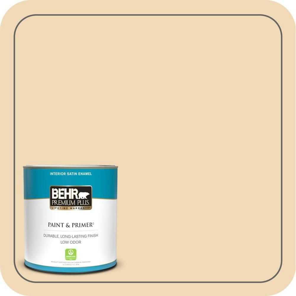 Vanilla Cone Satin Enamel Interior Paint and Primer 1-Quart: $19.48 Vanilla Cone Satin Enamel Interior Paint and Primer 1-Quart: $19.48