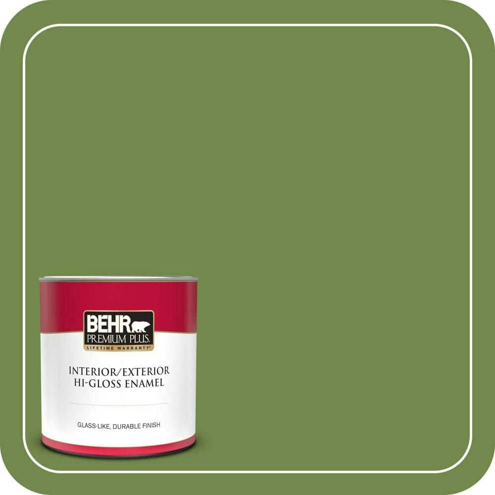Home Decorators Collection 1-Quart Green Suede Hi-Gloss Interior and Exterior Paint and Primer: $21.48 Home Decorators Collection 1-Quart Green Suede Hi-Gloss Interior and Exterior Paint and Primer: $21.48
