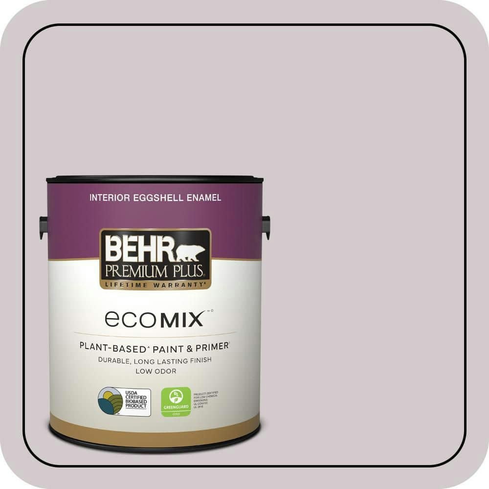 Behr Premium Dusty Lilac Eggshell Enamel Interior Paint and Primer 1-Gallon: $41.98 Behr Premium Dusty Lilac Eggshell Enamel Interior Paint and Primer 1-Gallon: $41.98