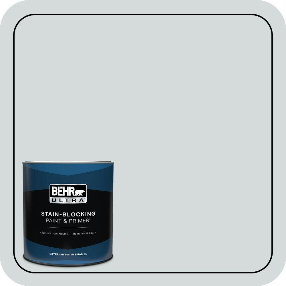 Home Decorators Collection Billowing Clouds Satin Exterior Paint and Primer 1-Quart: $29.98 Home Decorators Collection Billowing Clouds Satin Exterior Paint and Primer 1-Quart: $29.98