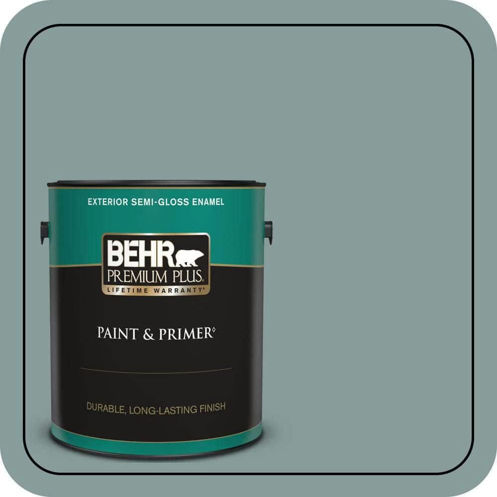 Home Decorators Collection Provence Blue 1-Gallon Semi-Gloss Exterior Paint and Primer: $51.98 Home Decorators Collection Provence Blue 1-Gallon Semi-Gloss Exterior Paint and Primer: $51.98