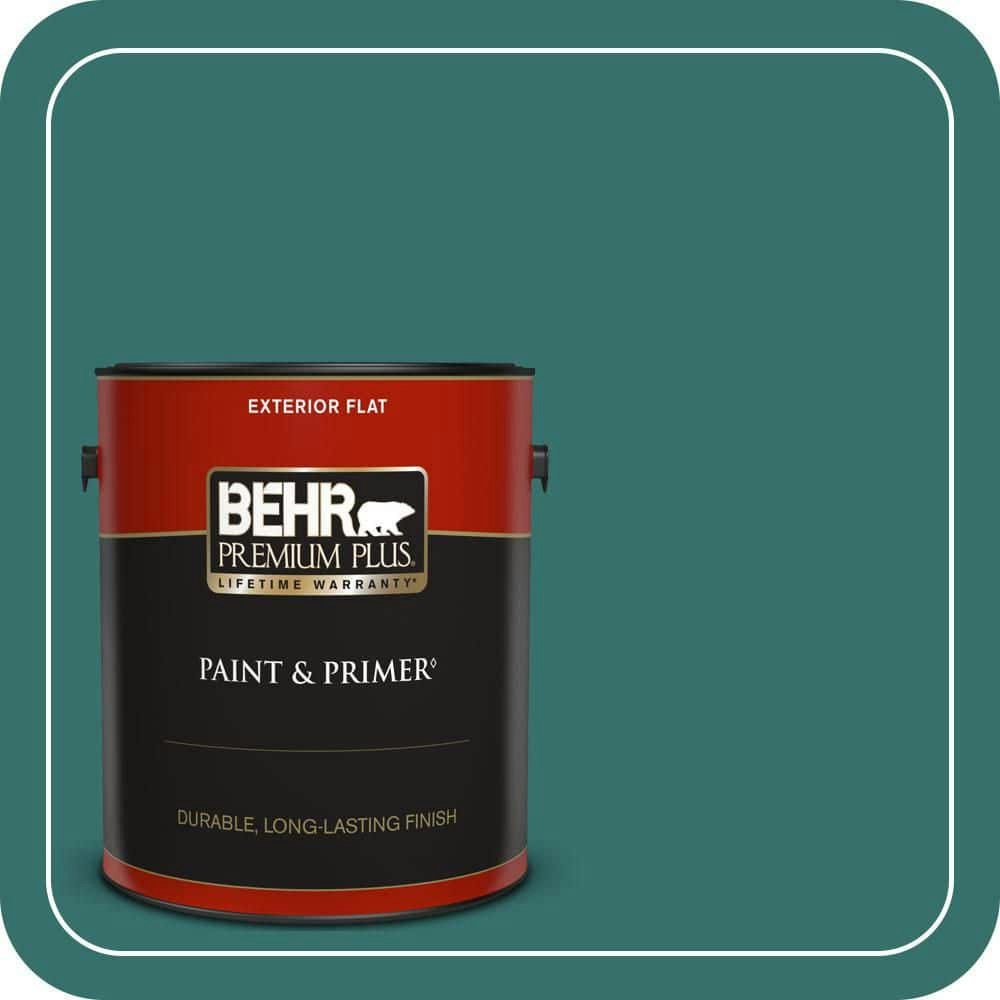 Behr 1-Gallon Caribbean Green Flat Exterior Paint and Primer: $47.98 Behr 1-Gallon Caribbean Green Flat Exterior Paint and Primer: $47.98