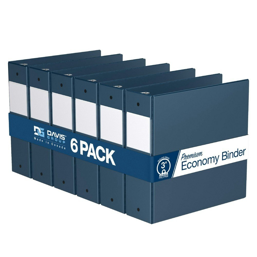 Davis Group 3-Inch Round Ring Binder 6-Pack: $52.99 Davis Group 3-Inch Round Ring Binder 6-Pack: $52.99