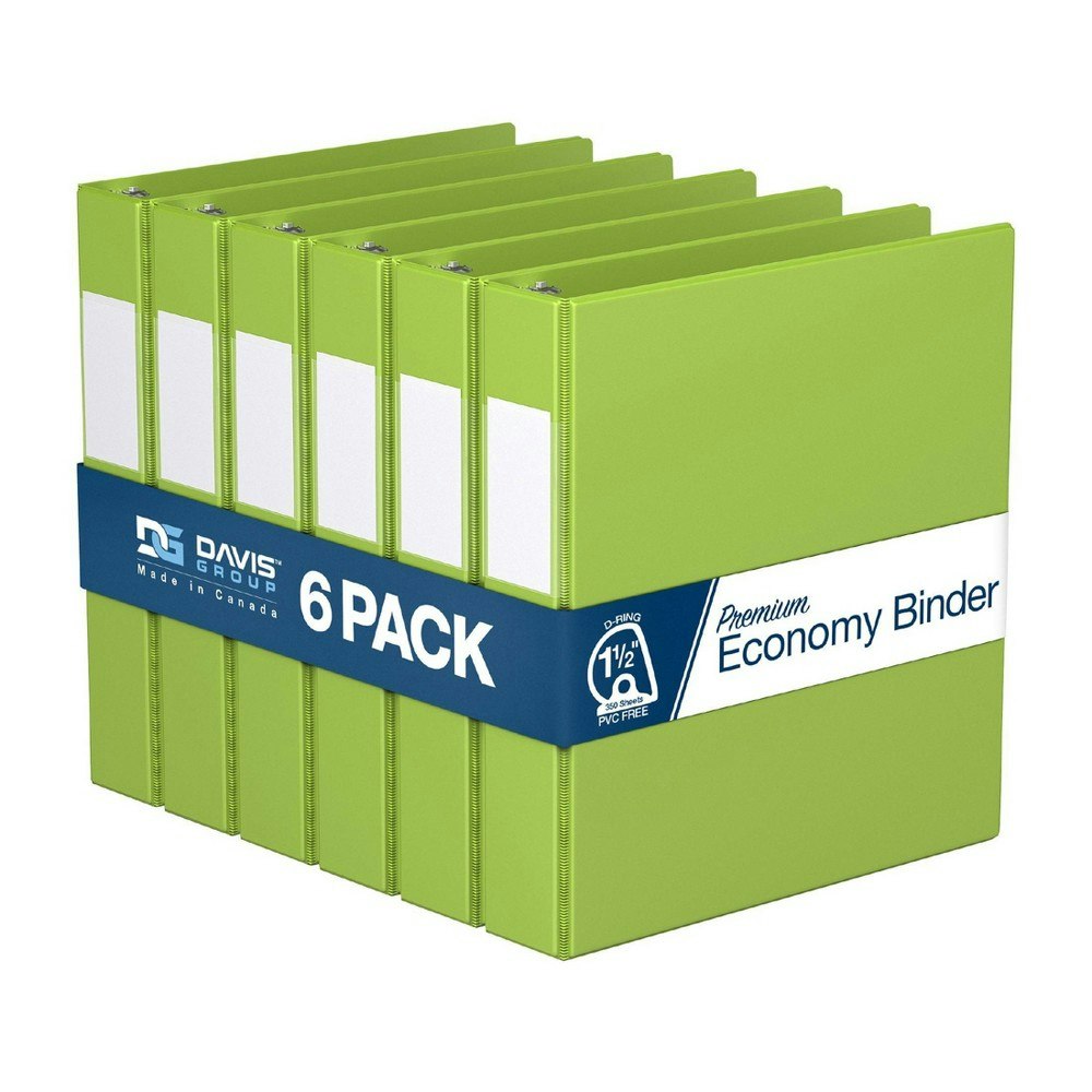 Davis Group 1.5-Inch D-Ring Binder 6-Pack: $41.49 Davis Group 1.5-Inch D-Ring Binder 6-Pack: $41.49