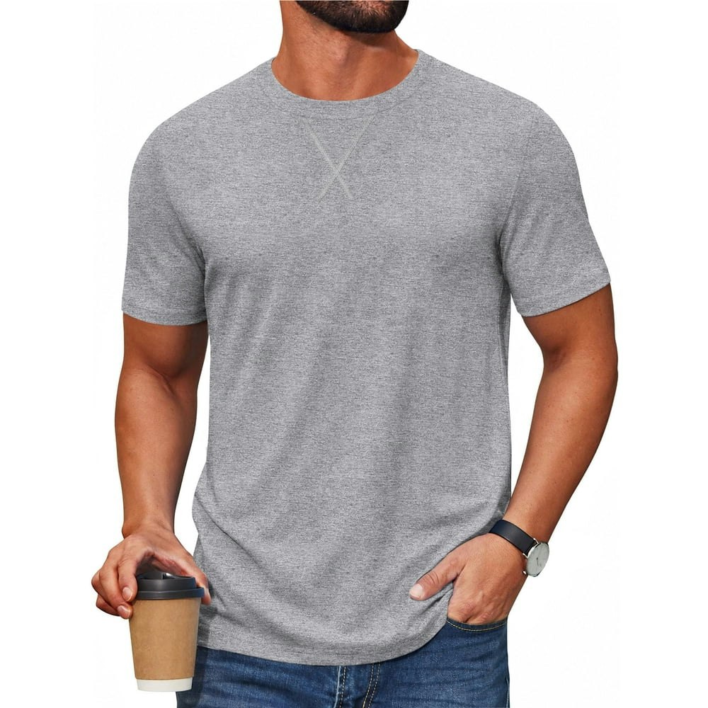 Richcoin Men's Longline Crewneck T-Shirt: $13.98 Richcoin Men's Longline Crewneck T-Shirt: $13.98
