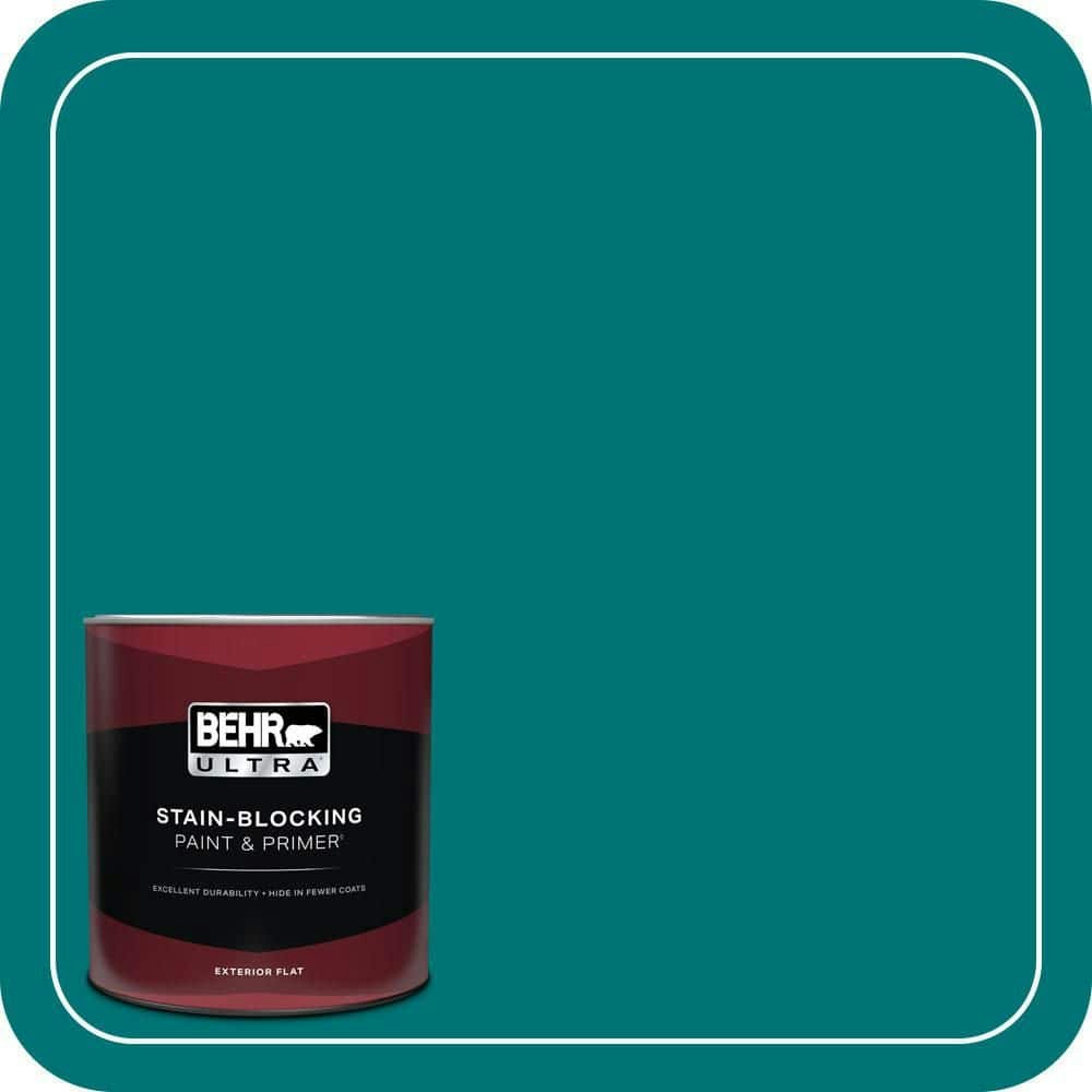 Essential Teal Flat Exterior Paint & Primer 1-Quart: $28.98 Essential Teal Flat Exterior Paint & Primer 1-Quart: $28.98