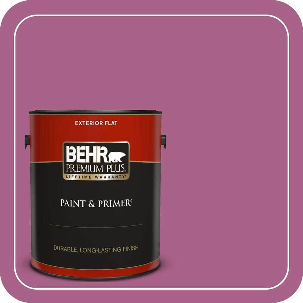 Wild Mulberry Flat Exterior Paint & Primer 1-Gallon Can: $47.98
