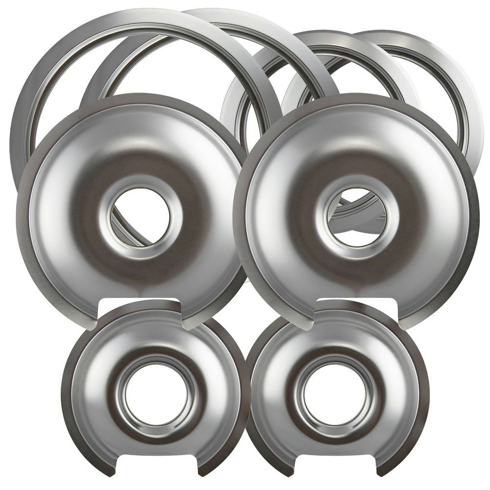 Range Kleen Chrome Drip Bowls and Trim Rings 8-Pack: $57.99