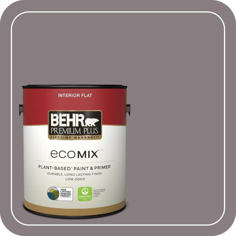 Behr Classy Plum Flat Plant-Based Interior Paint and Primer 1-Gallon: $38.98 Behr Classy Plum Flat Plant-Based Interior Paint and Primer 1-Gallon: $38.98