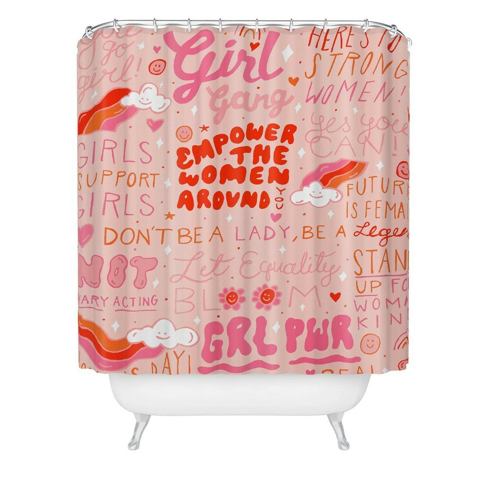 Deny Designs Doodle by Meg Girls Support Girls Shower Curtain: $45.99 Deny Designs Doodle by Meg Girls Support Girls Shower Curtain: $45.99