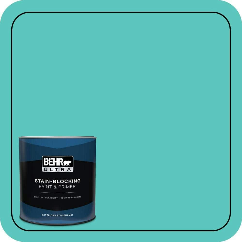 Behr Sea Life Satin Enamel Exterior Paint & Primer 1-Quart: $29.98 Behr Sea Life Satin Enamel Exterior Paint & Primer 1-Quart: $29.98