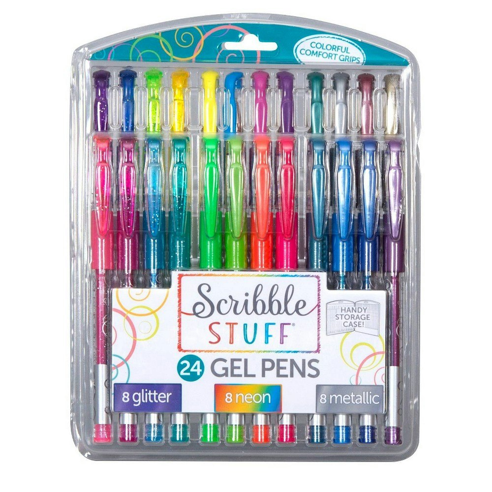 Scribble Stuff 24-Count Gel Pens: $11.89 Scribble Stuff 24-Count Gel Pens: $11.89