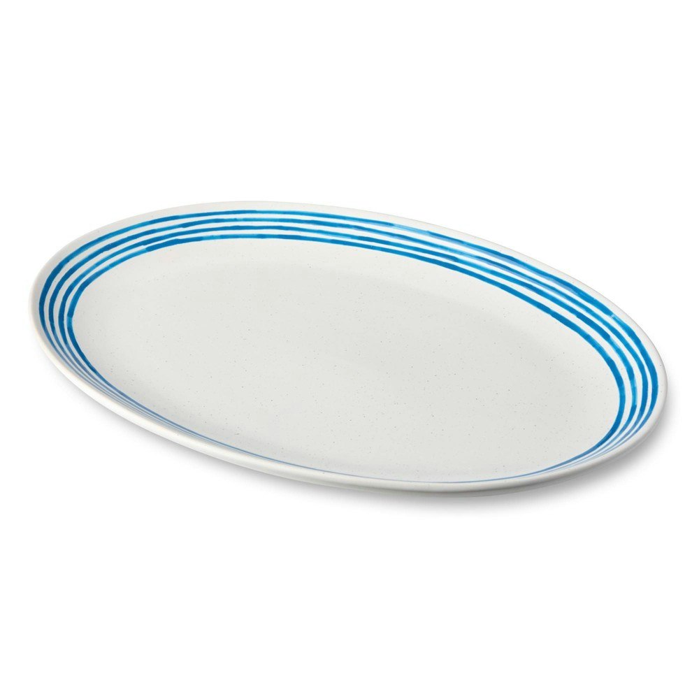 Certified International 12-Inch Dockside Blue Oval Platter: $20.99