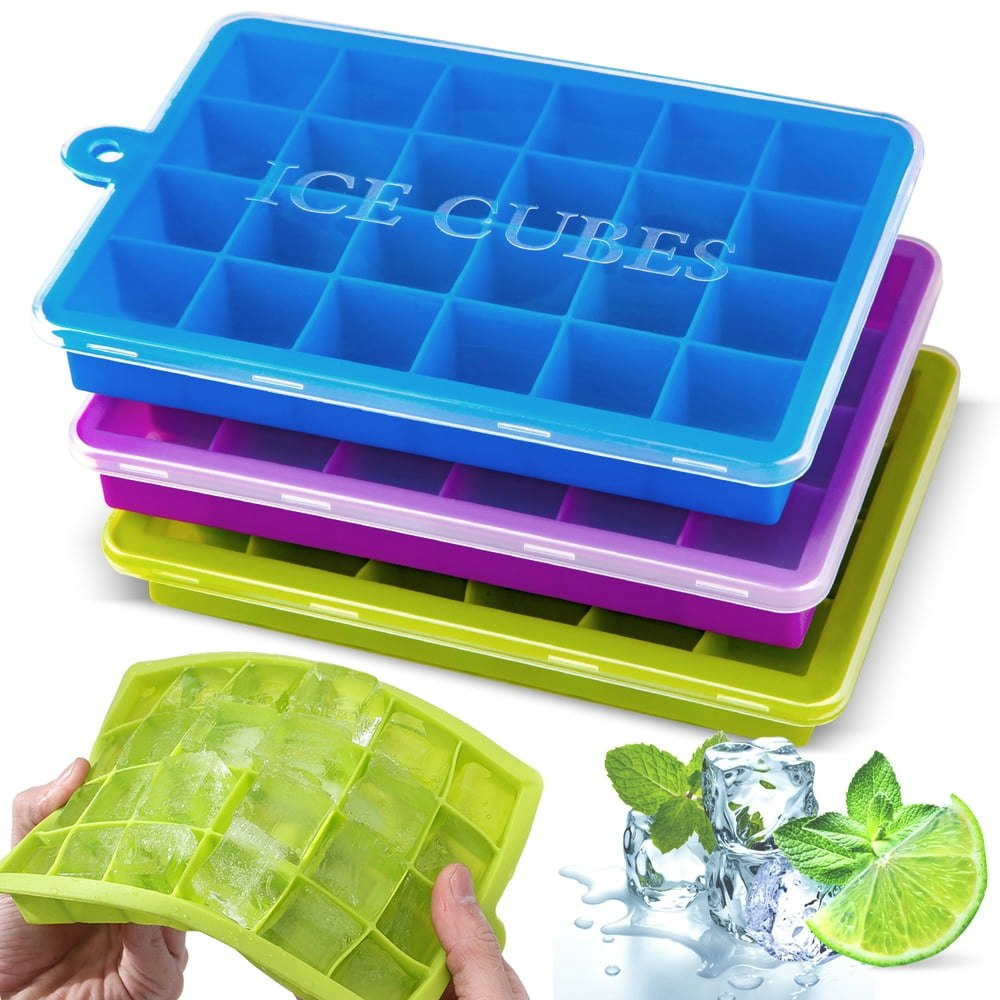 Suptree Silicone Ice Cube Trays with Lids 3-Pack: $13.49 Suptree Silicone Ice Cube Trays with Lids 3-Pack: $13.49