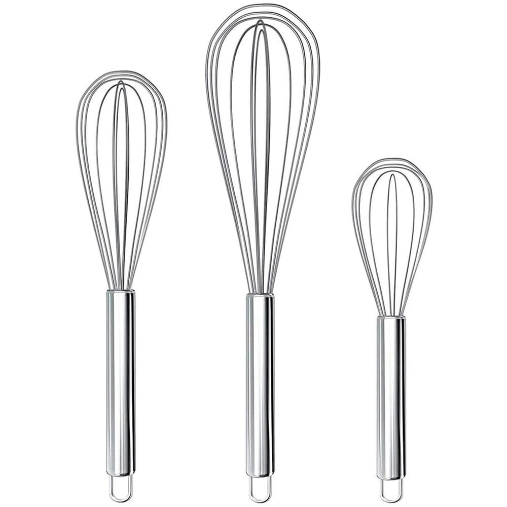 Apehuyuan Stainless Steel Wire Whisk 3-Pack: $8.49 Apehuyuan Stainless Steel Wire Whisk 3-Pack: $8.49