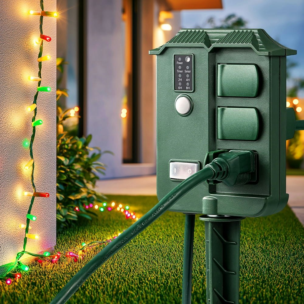 Dewenwils 6-Foot 6-Outlet Outdoor Power Stake Timer: $19.99 Dewenwils 6-Foot 6-Outlet Outdoor Power Stake Timer: $19.99