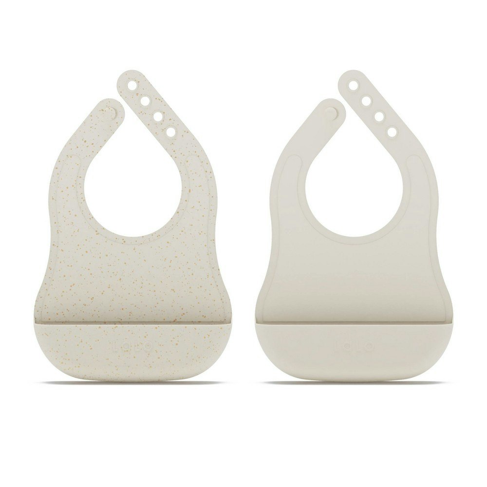 Lalo Silicone Bibs 2-Pack: $19.99 Lalo Silicone Bibs 2-Pack: $19.99