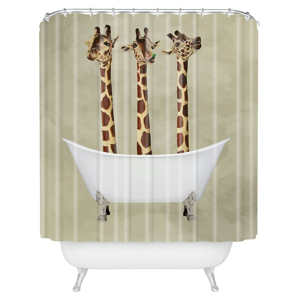 Deny Designs Giraffe Shower Curtain: $89.99 Deny Designs Giraffe Shower Curtain: $89.99