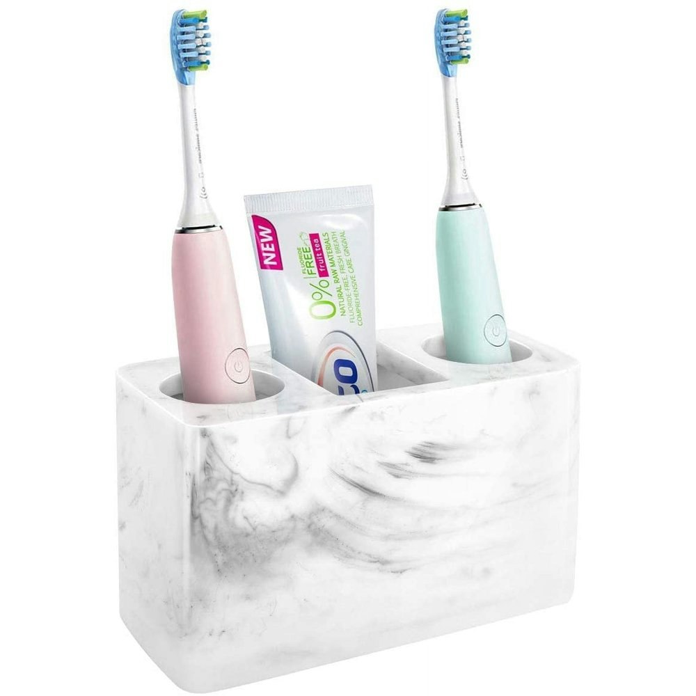 Luxspire 3-Slot Marble Resin Toothbrush Holder: $13.99 Luxspire 3-Slot Marble Resin Toothbrush Holder: $13.99