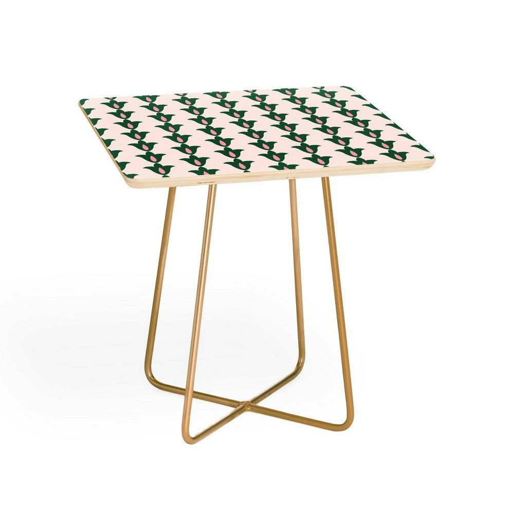 Deny Designs Maritza Lisa Retro Floral Square Side Table: $199.99 Deny Designs Maritza Lisa Retro Floral Square Side Table: $199.99