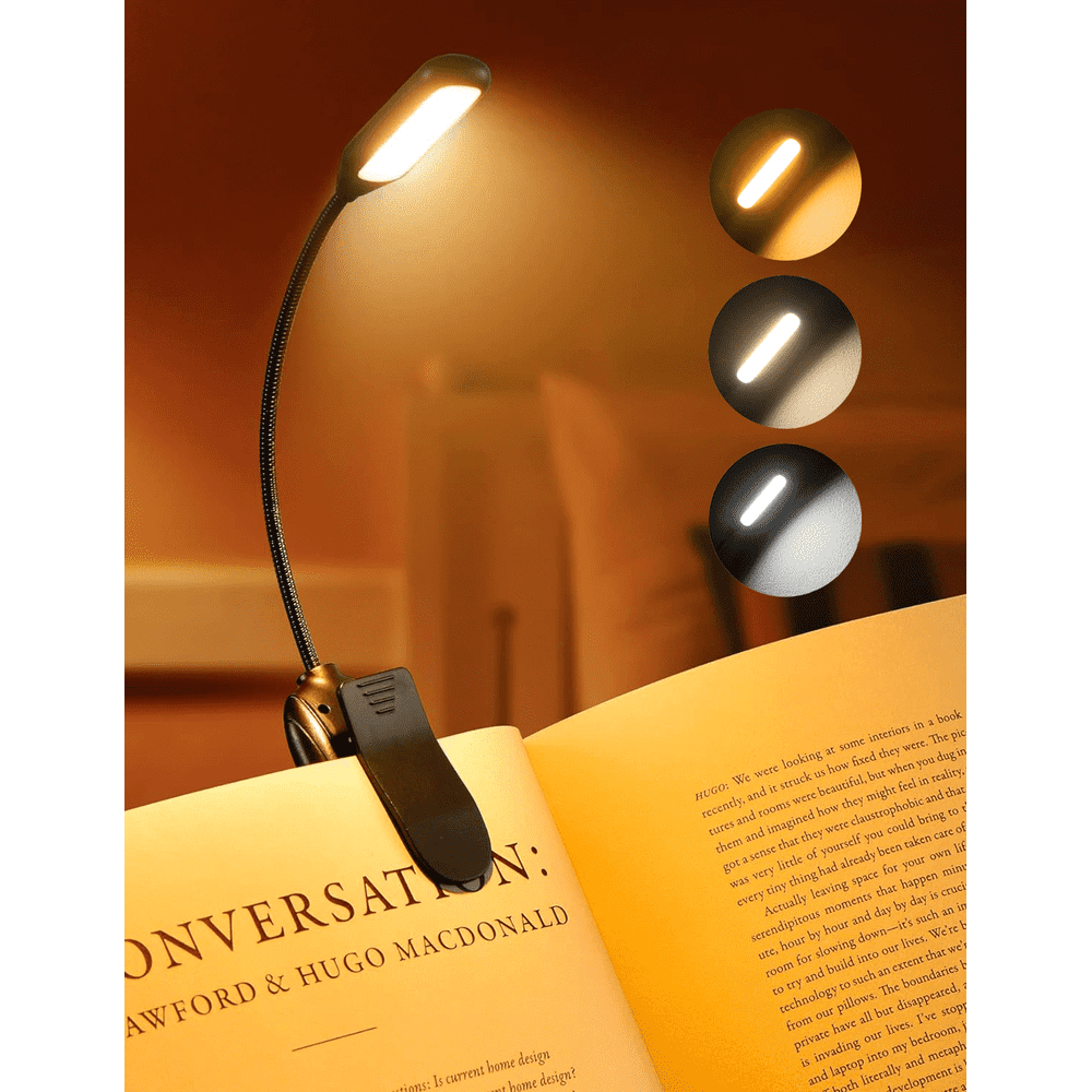 Victsing Rechargeable Clip-on Book Light: $9.99 Victsing Rechargeable Clip-on Book Light: $9.99
