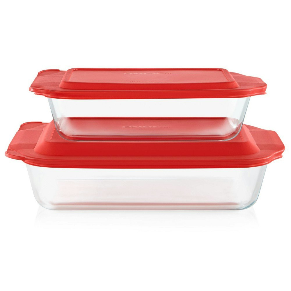 Pyrex Deep 4-Piece Glass Bakeware Set: $29.99