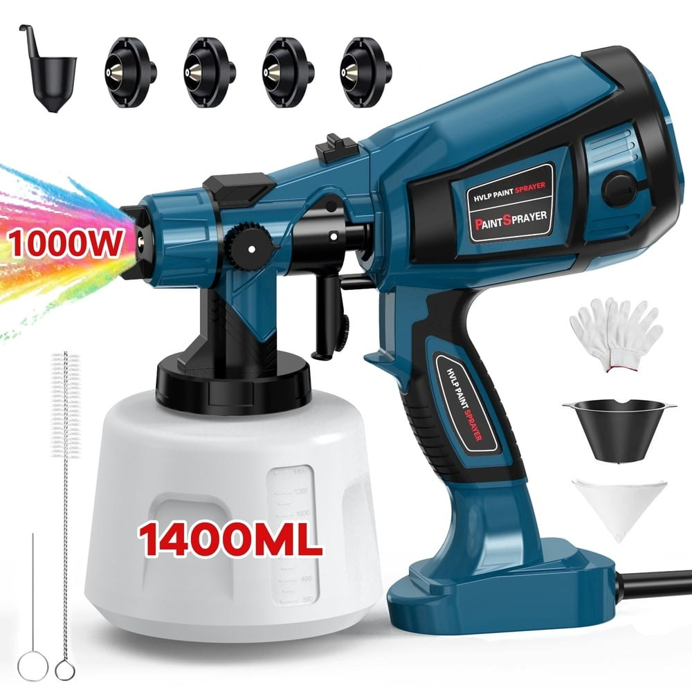Purevigil 1,000W HVLP Electric Paint Sprayer: $39.99 Purevigil 1,000W HVLP Electric Paint Sprayer: $39.99