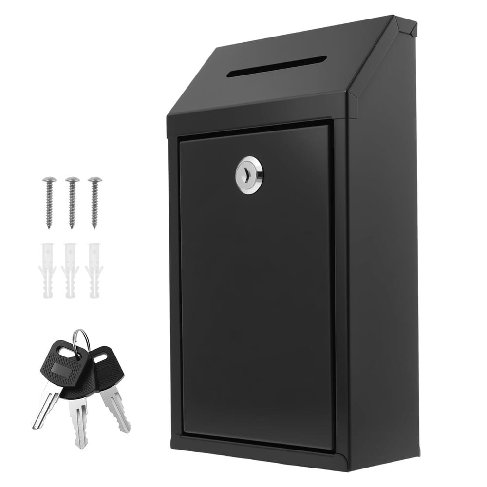 Fuygrcj Wall-Mount Metal Suggestion and Donation Box: $22.79