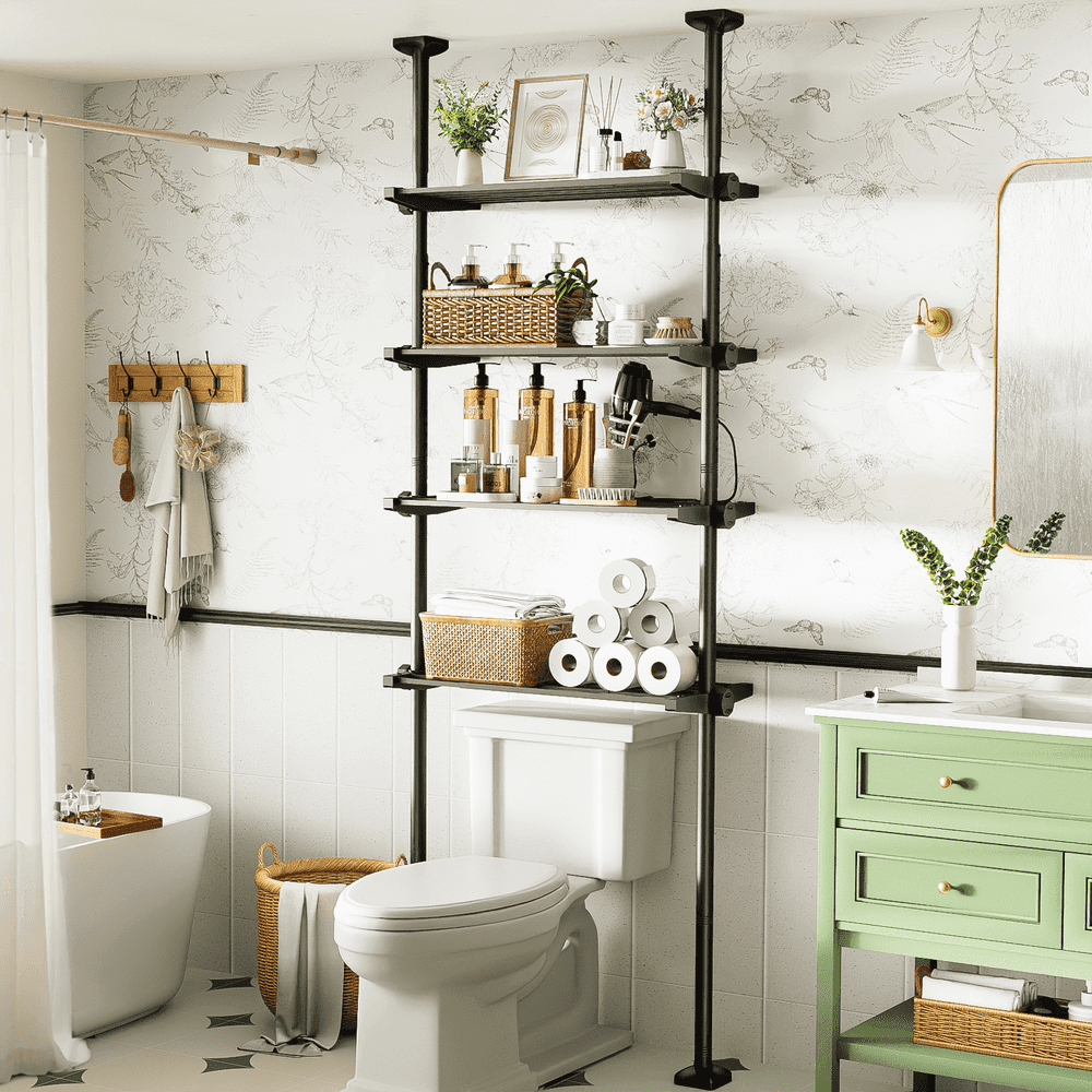 Yeabett 4-Tier Over-the-Toilet Storage Shelf: $41.99 Yeabett 4-Tier Over-the-Toilet Storage Shelf: $41.99