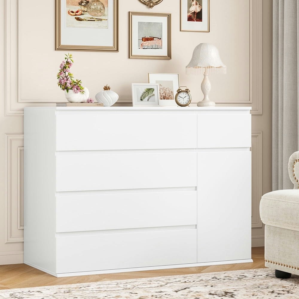 Homfa 5-Drawer Dresser with Storage Cabinet: $159.98 Homfa 5-Drawer Dresser with Storage Cabinet: $159.98