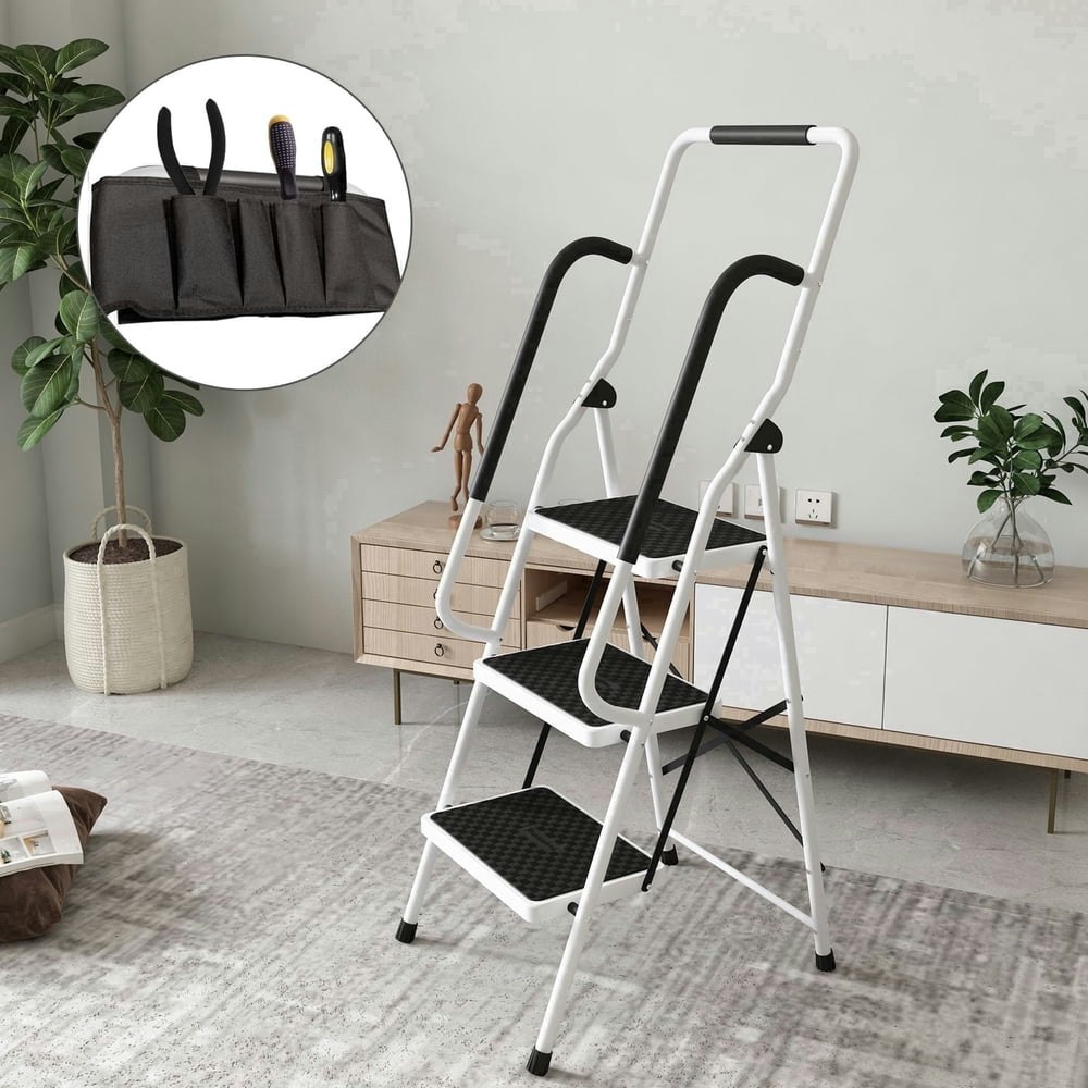 Laitimia 3-Step Ladder with Handrails: $68.39 Laitimia 3-Step Ladder with Handrails: $68.39