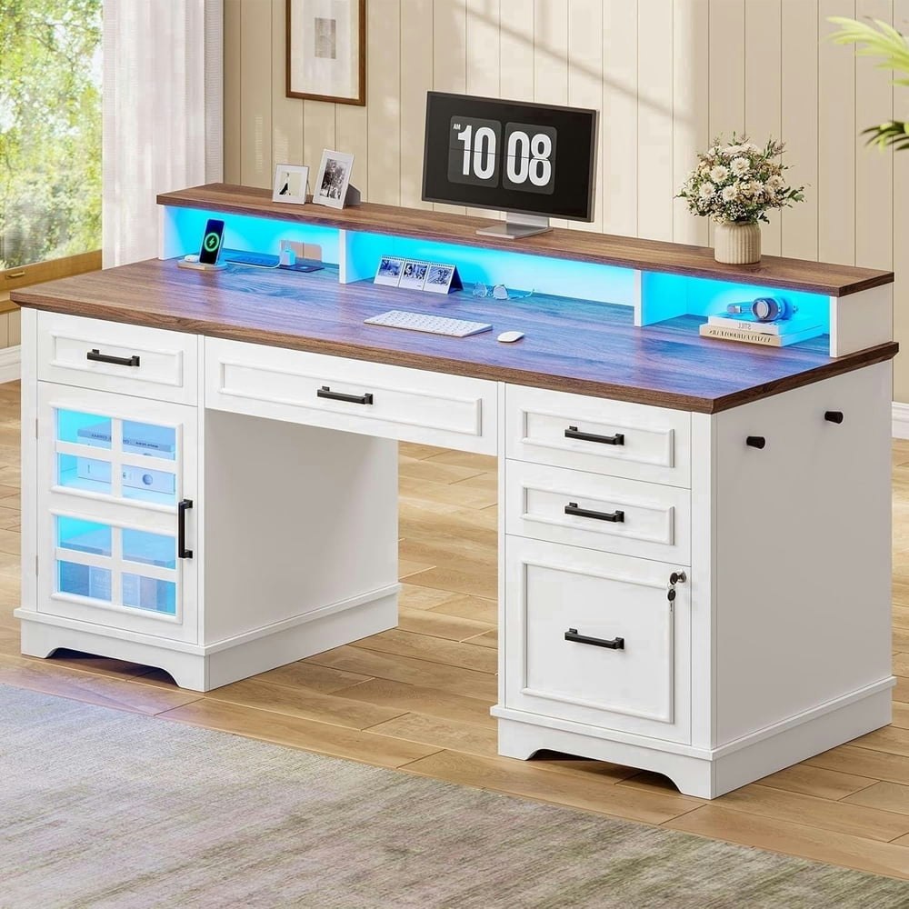 60-inch Farmhouse Executive Desk: $169.99 60-inch Farmhouse Executive Desk: $169.99