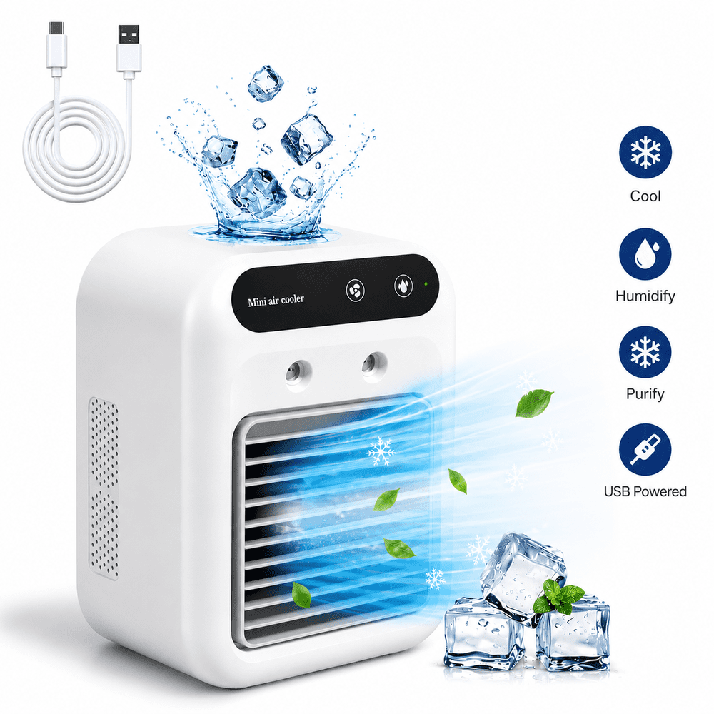 MDHAND Portable Mini Air Cooler: $26.99 MDHAND Portable Mini Air Cooler: $26.99